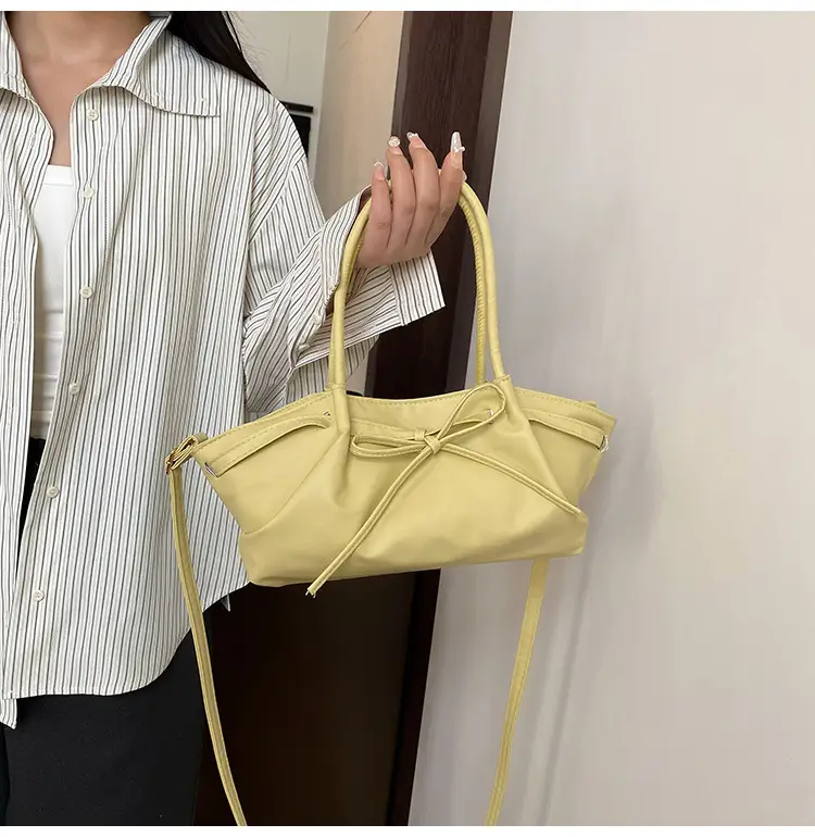Women's Large Capacity Shoulder Crossbody Bag Yellow — feature 6