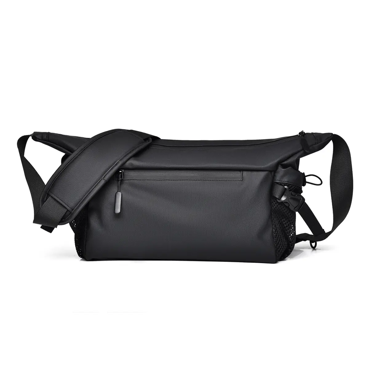 Men's Black Crossbody Shoulder Bag for Daily Use - Image 8