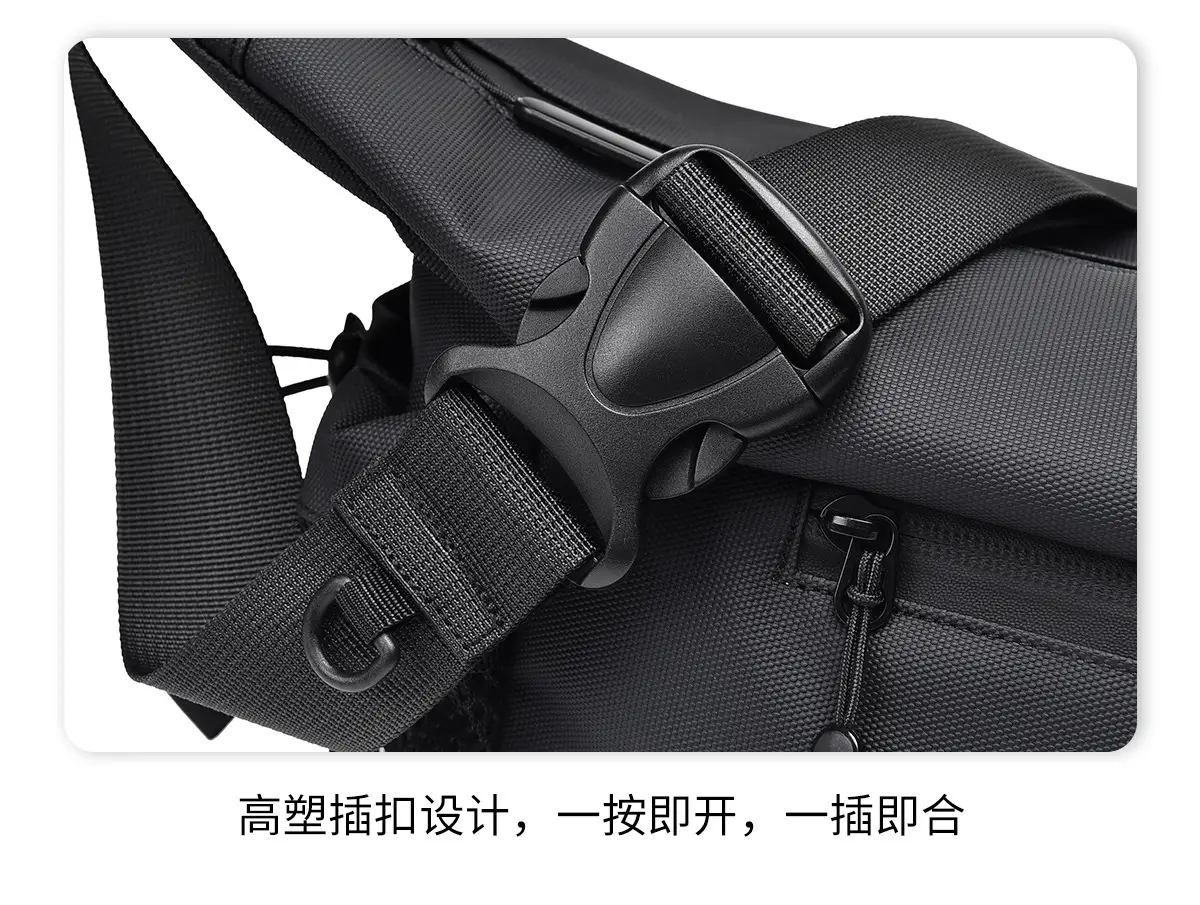 Men's Black Crossbody Shoulder Bag for Daily Use — feature 24