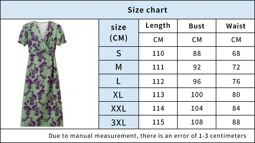 2025 Summer Print V-Neck Dress Red Gold — feature 1