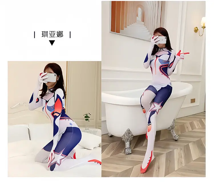 Cross-border Halloween Daji Cos Costume Black Women's Spider-Man Jumpsuit Asika Watch Pioneer Clothes — feature 10