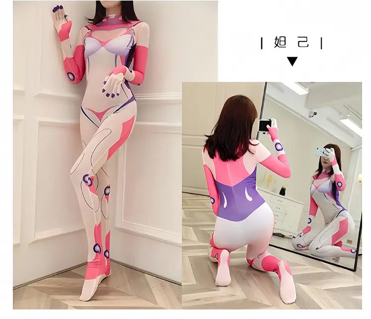 Cross-border Halloween Daji Cos Costume Black Women's Spider-Man Jumpsuit Asika Watch Pioneer Clothes — feature 13