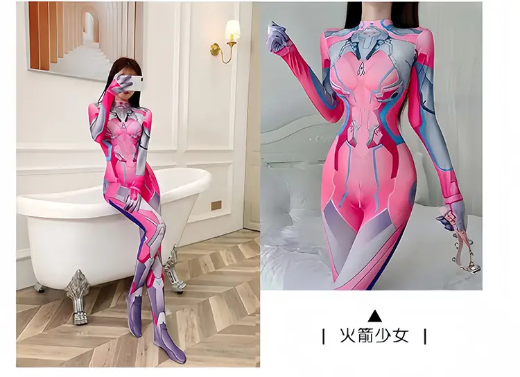 Cross-border Halloween Daji Cos Costume Black Women's Spider-Man Jumpsuit Asika Watch Pioneer Clothes — feature 9