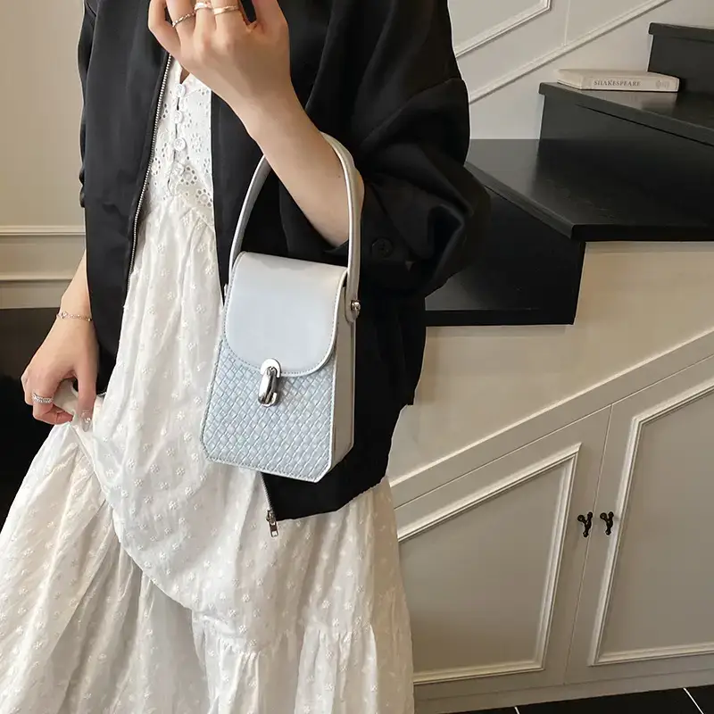 Women's Yellow Braided Shoulder Bag 2025 Spring Summer - Image 8