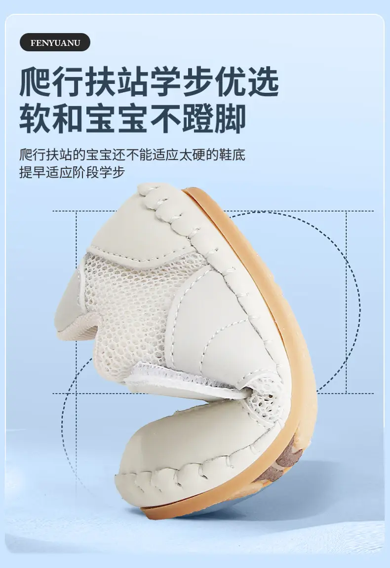Baby Mesh Shoes for 6-12M, Soft Non-Slip, No Adhesive — feature 18