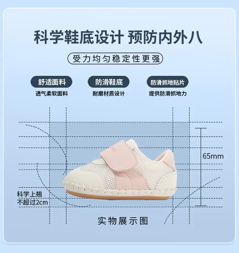 Baby Mesh Shoes for 6-12M, Soft Non-Slip, No Adhesive — feature 22
