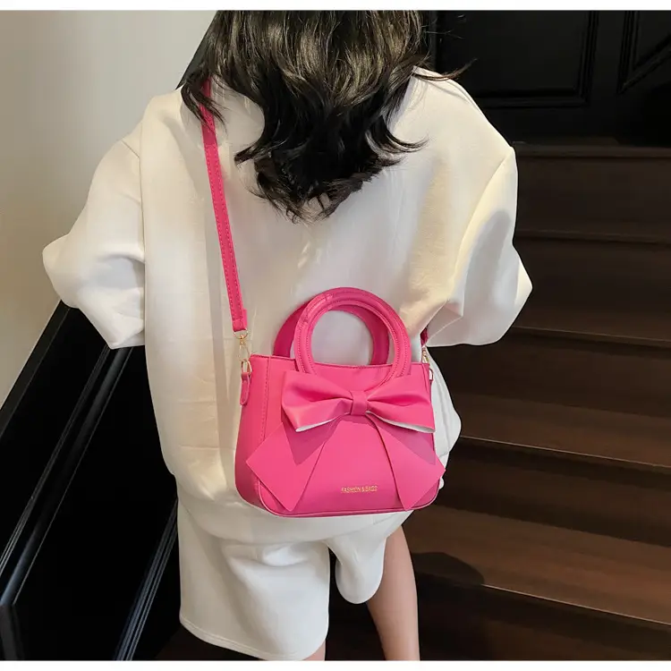 Light Blue Bow Tote Bag for Women Large Capacity Shoulder Bag — feature 42