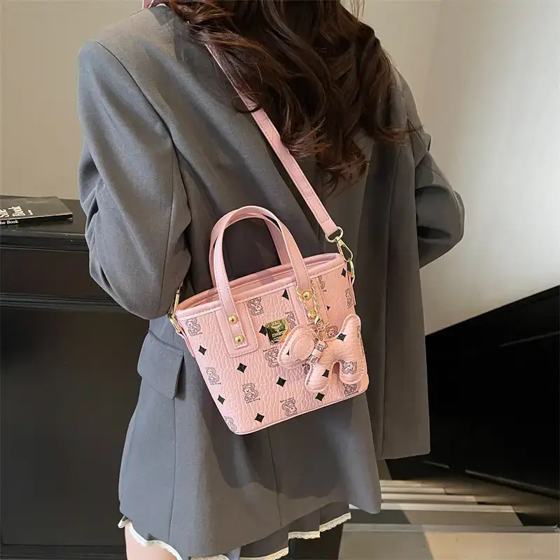 Pink Korean Style Hand Bag for Women 2025 Spring Summer - Image 9