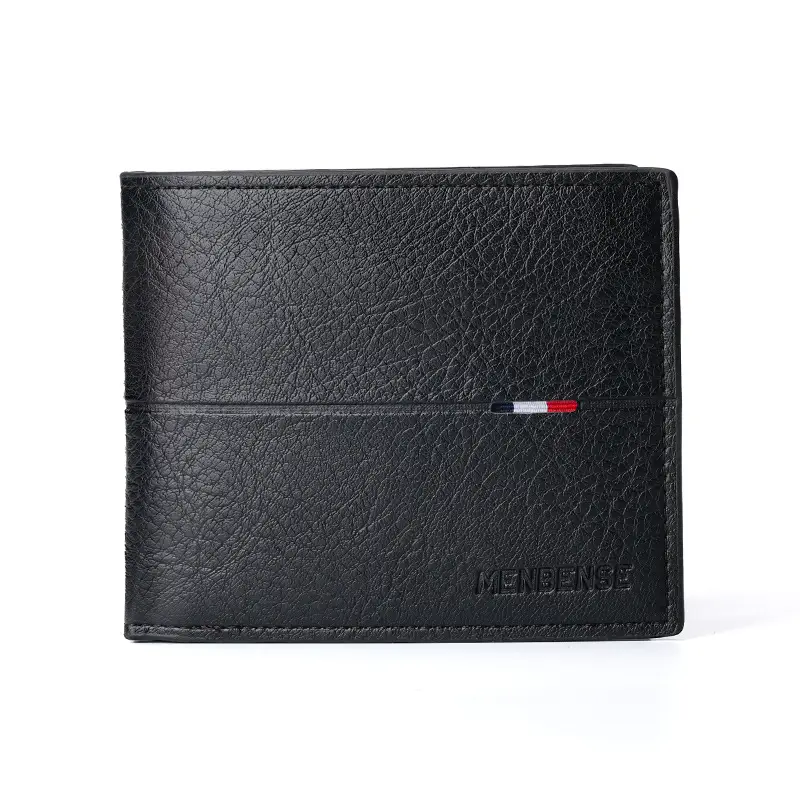 Men's Black Leather Belt Wallet with Tommy Hilfiger Logo - Image 4