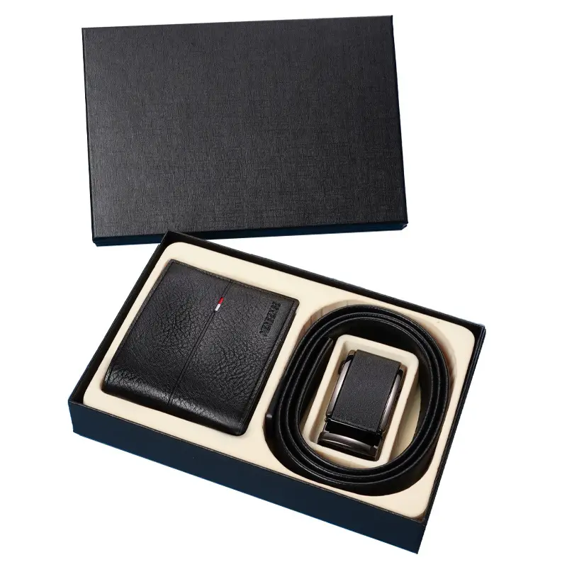 Men's Black Leather Belt Wallet with Tommy Hilfiger Logo - Image 7