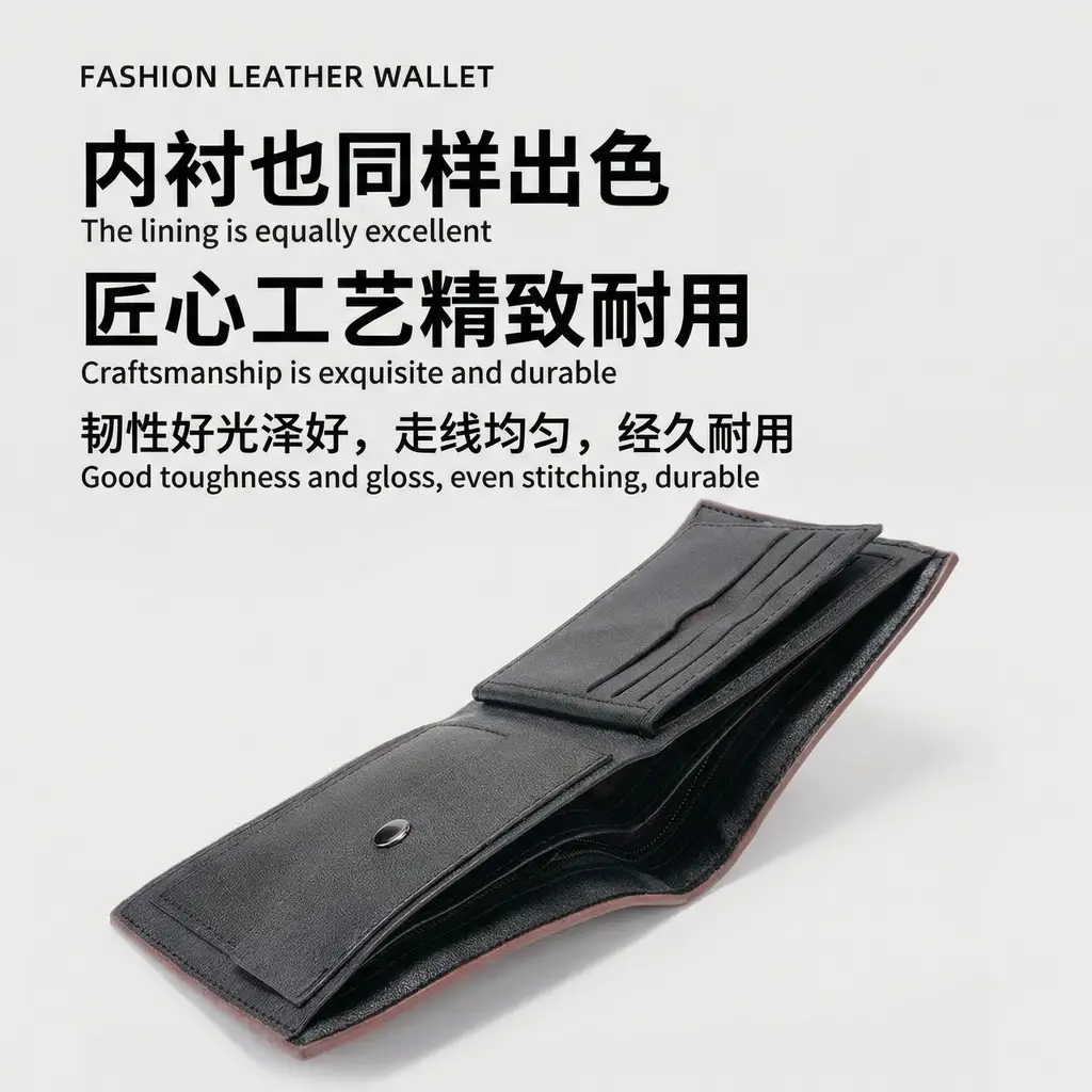 Men's Black Leather Belt Wallet with Tommy Hilfiger Logo — feature 11