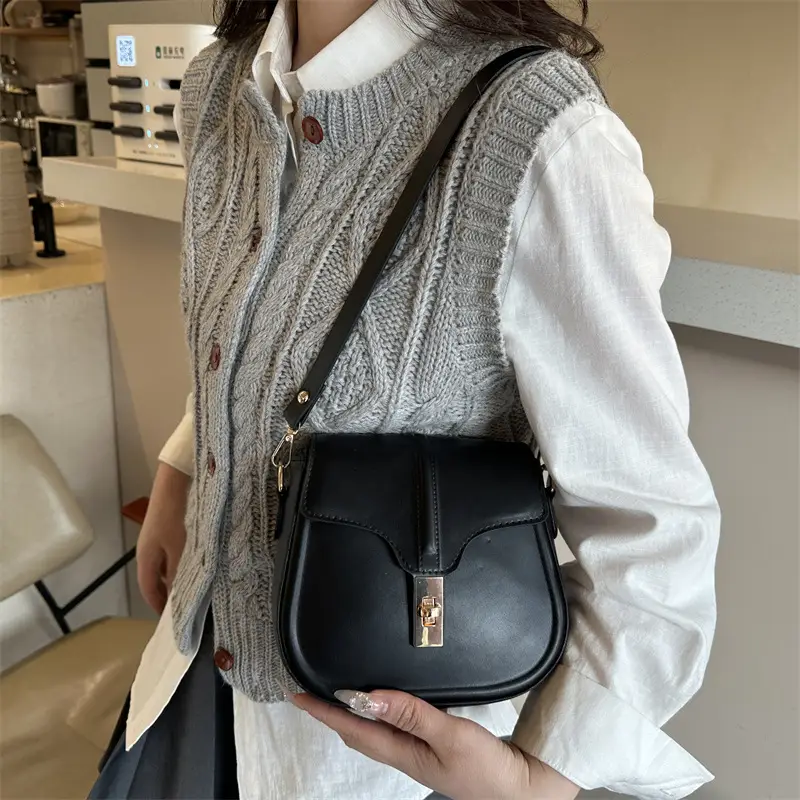 White French Style Saddle Bag for Women 2025 - Image 8