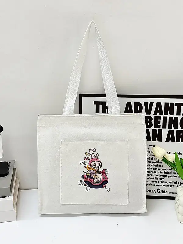 Cute Cartoon Satchel Bag for Women Tan 2025