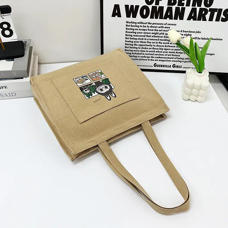 Cute Cartoon Satchel Bag for Women Tan 2025 — feature 43