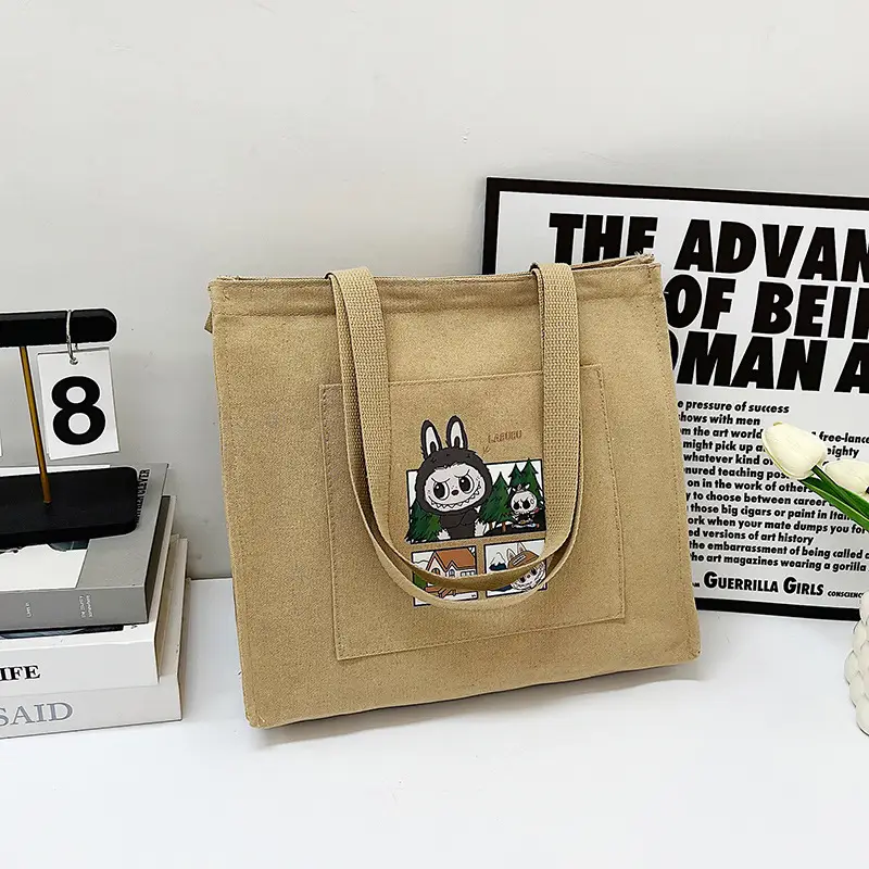 Cute Cartoon Satchel Bag for Women Tan 2025