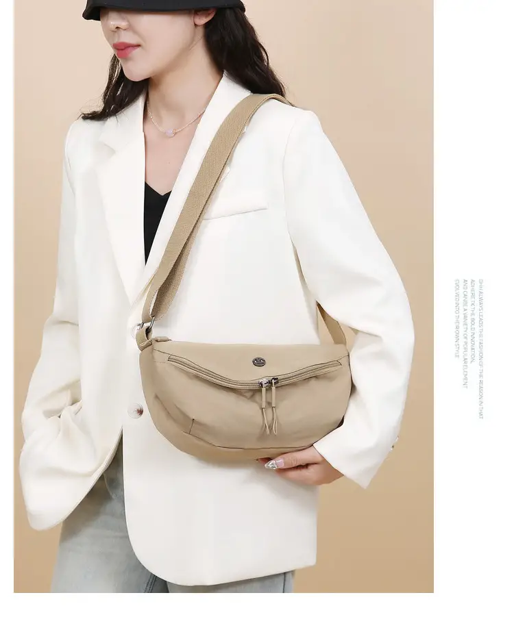 Black Nylon Crossbody Bag for Women Lightweight — feature 13