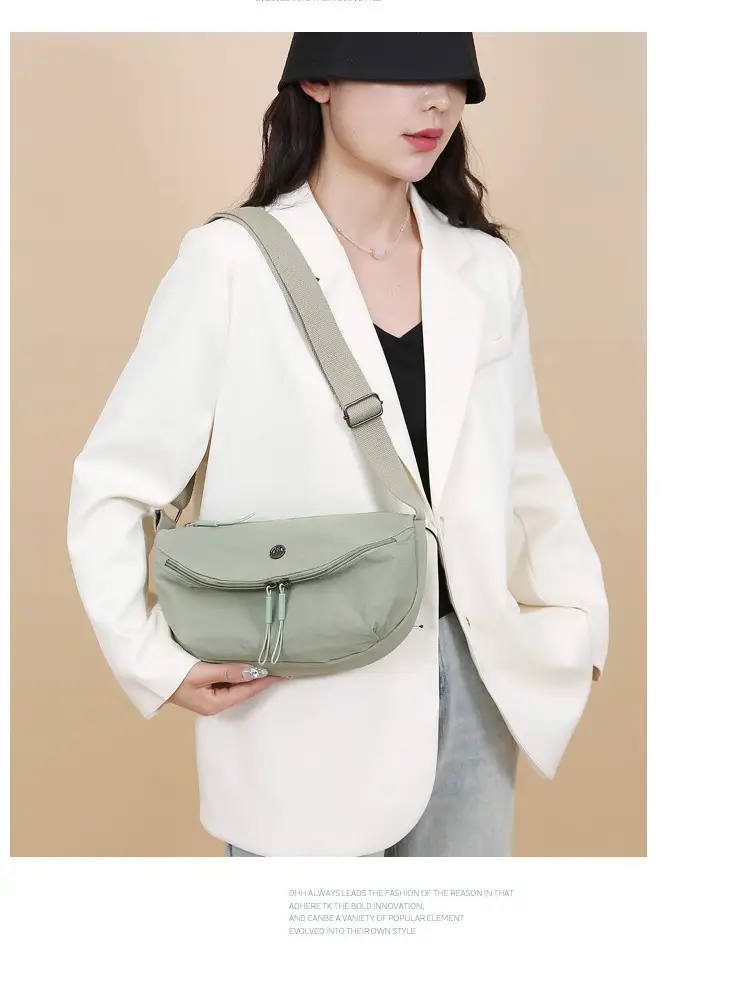 Black Nylon Crossbody Bag for Women Lightweight — feature 20