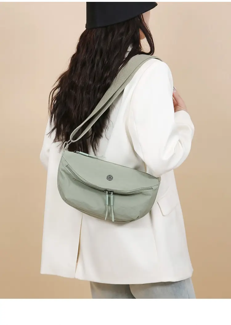 Black Nylon Crossbody Bag for Women Lightweight — feature 21