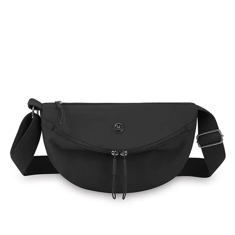 Black Nylon Crossbody Bag for Women Lightweight - Image 4