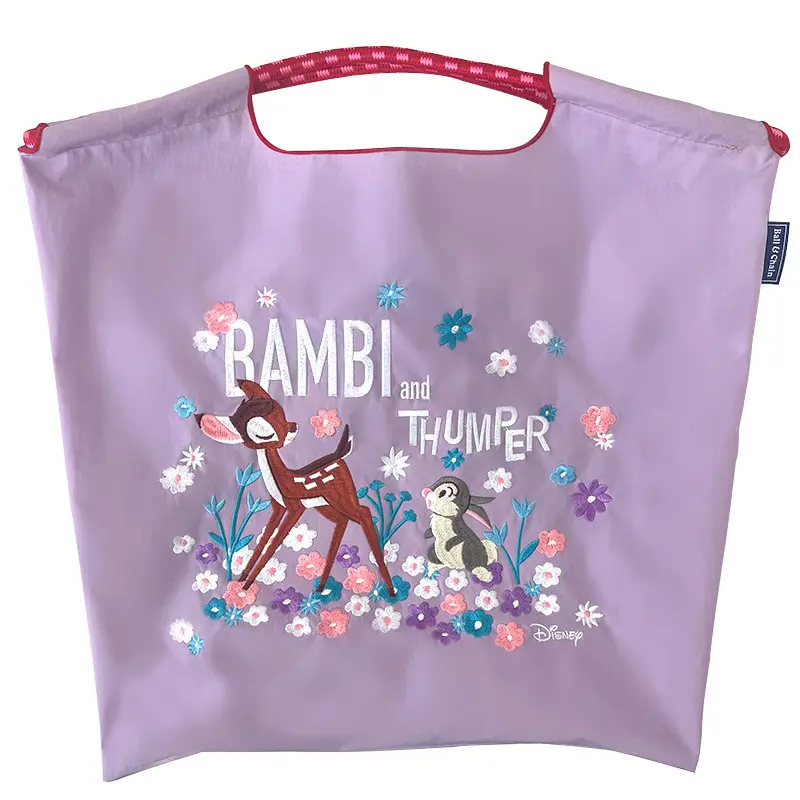 Purple Japanese Embroidered Tote Bag for Summer - Image 7