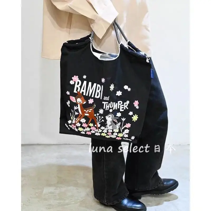 Purple Japanese Embroidered Tote Bag for Summer - Image 2