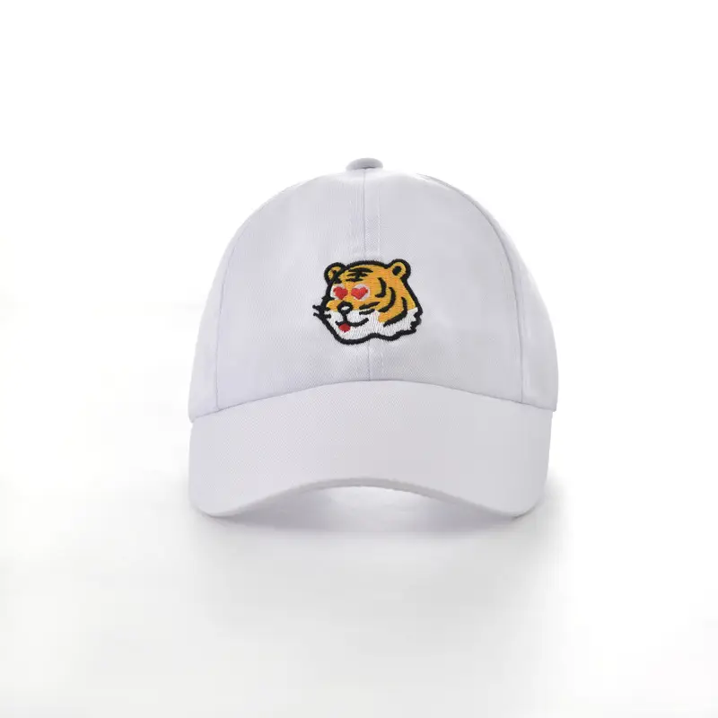 Tiger Embroidered Windproof Cap for Boys Girls Black — feature 3