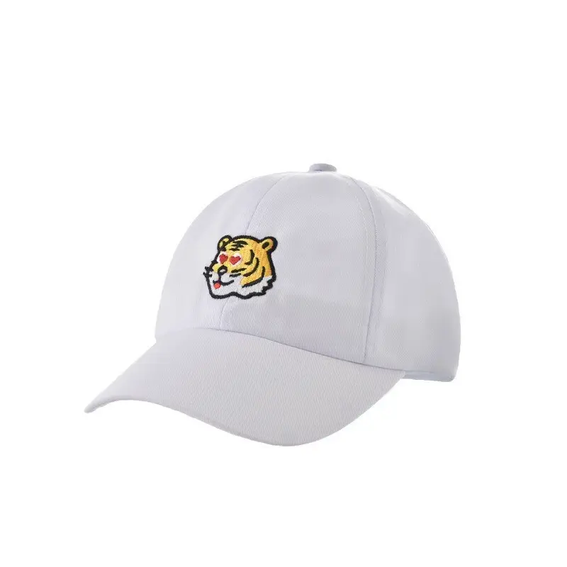 Tiger Embroidered Windproof Cap for Boys Girls Black — feature 5