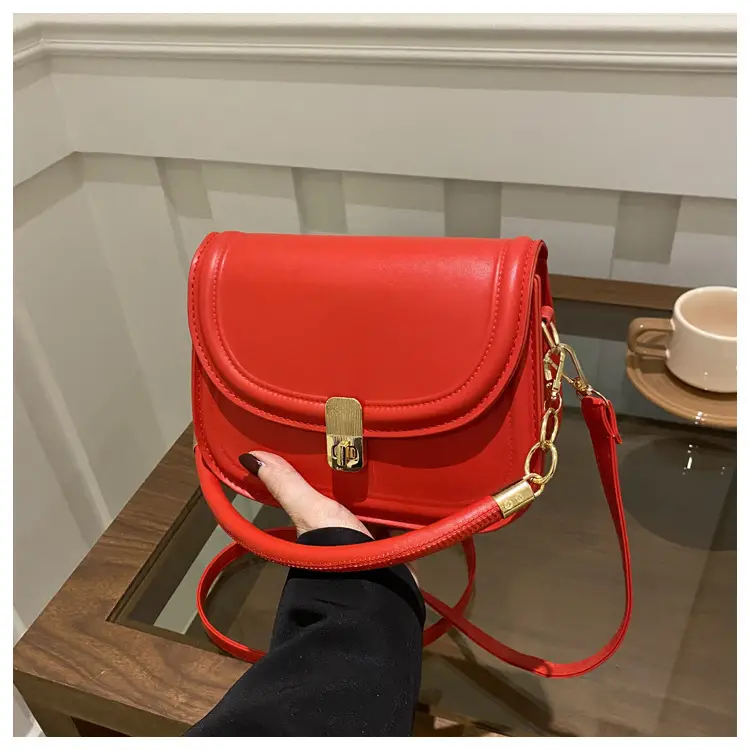 Red Korean Style Square Bag for Women 2025 — feature 33