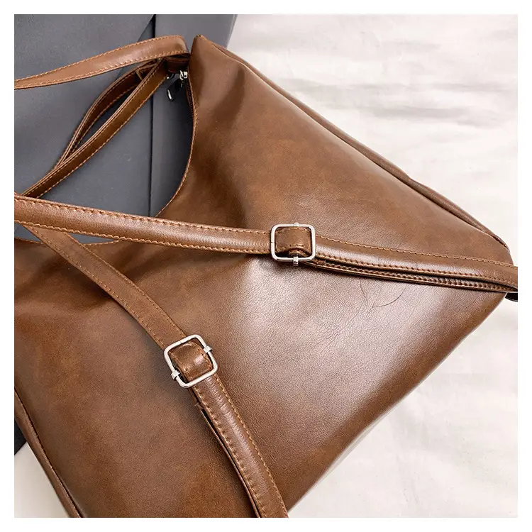 Retro Brown Leather Tote Bag for Women 2026 — feature 21