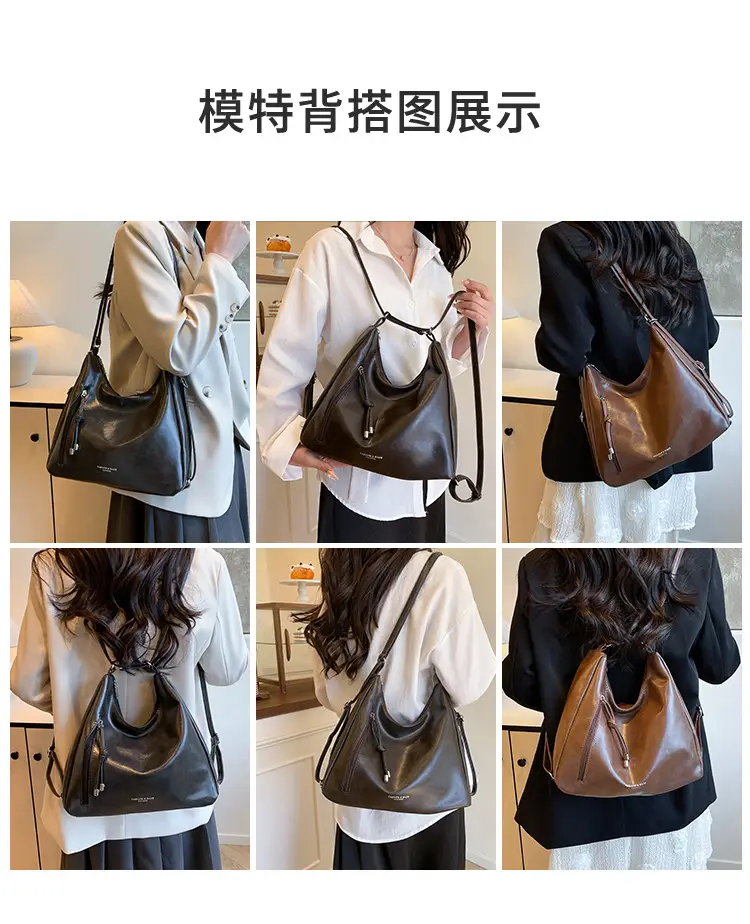 Retro Brown Leather Tote Bag for Women 2026 — feature 7