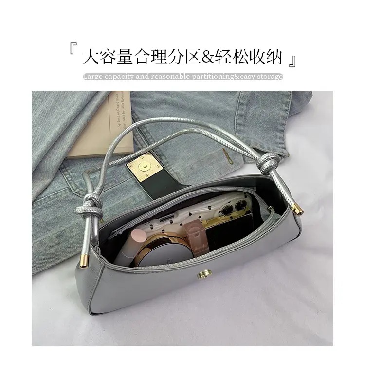 White F-Hook Shoulder Bag for Women 2025 — feature 5