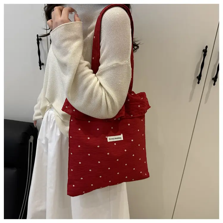 Fairy Ruffled Mesh Shoulder Bag Women White — feature 15