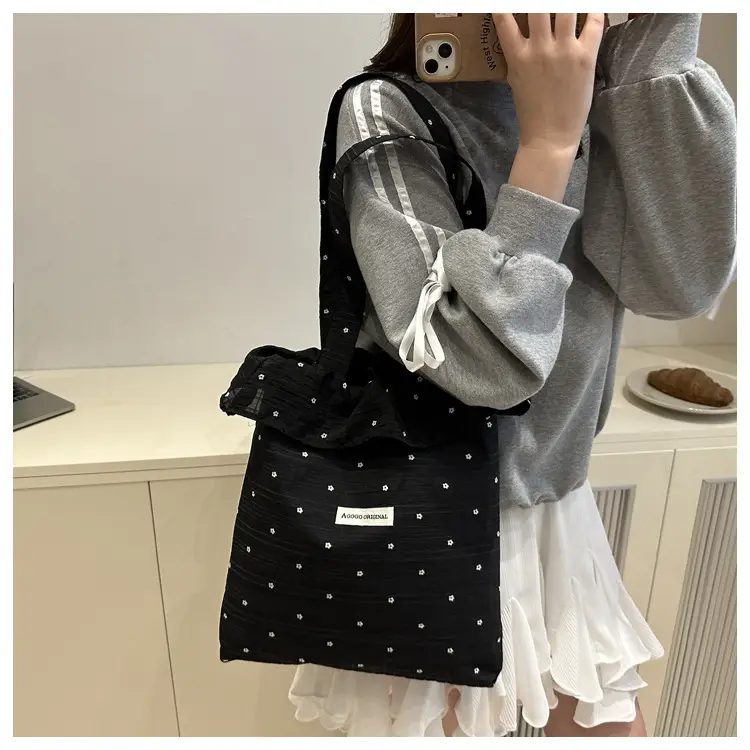 Fairy Ruffled Mesh Shoulder Bag Women White — feature 20