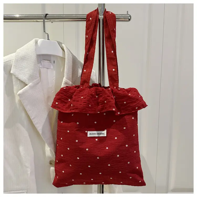Fairy Ruffled Mesh Shoulder Bag Women White — feature 22
