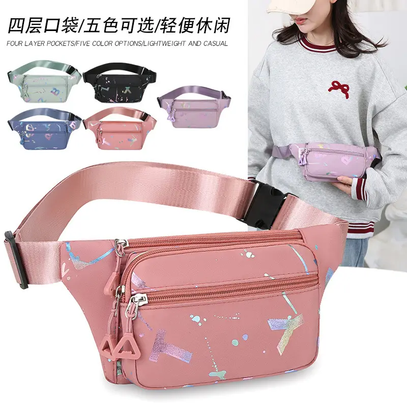 Leather Wallet Bag for Men Women Light Blue Party Print - Image 7