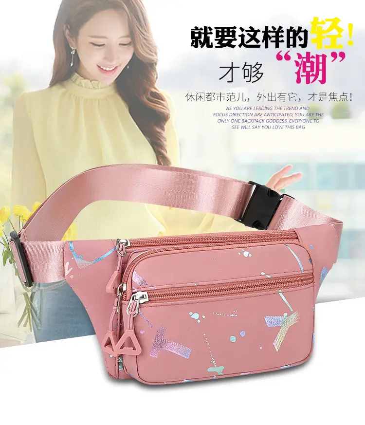 Leather Wallet Bag for Men Women Light Blue Party Print — feature 2