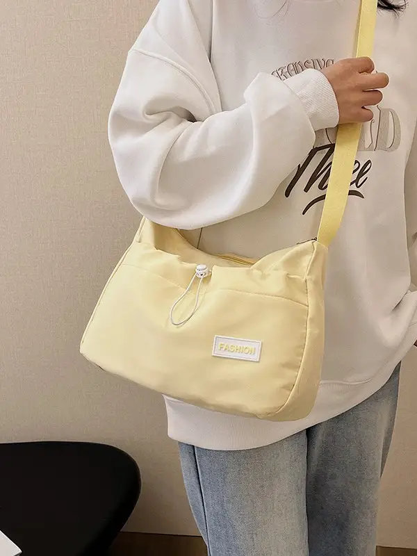 White Korean Travel Crossbody Bag for Men - Image 7