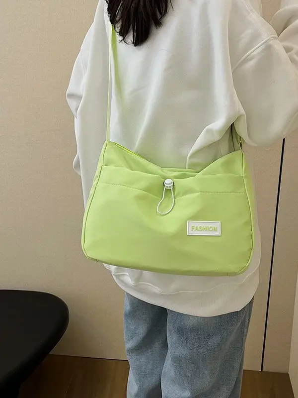 White Korean Travel Crossbody Bag for Men - Image 8