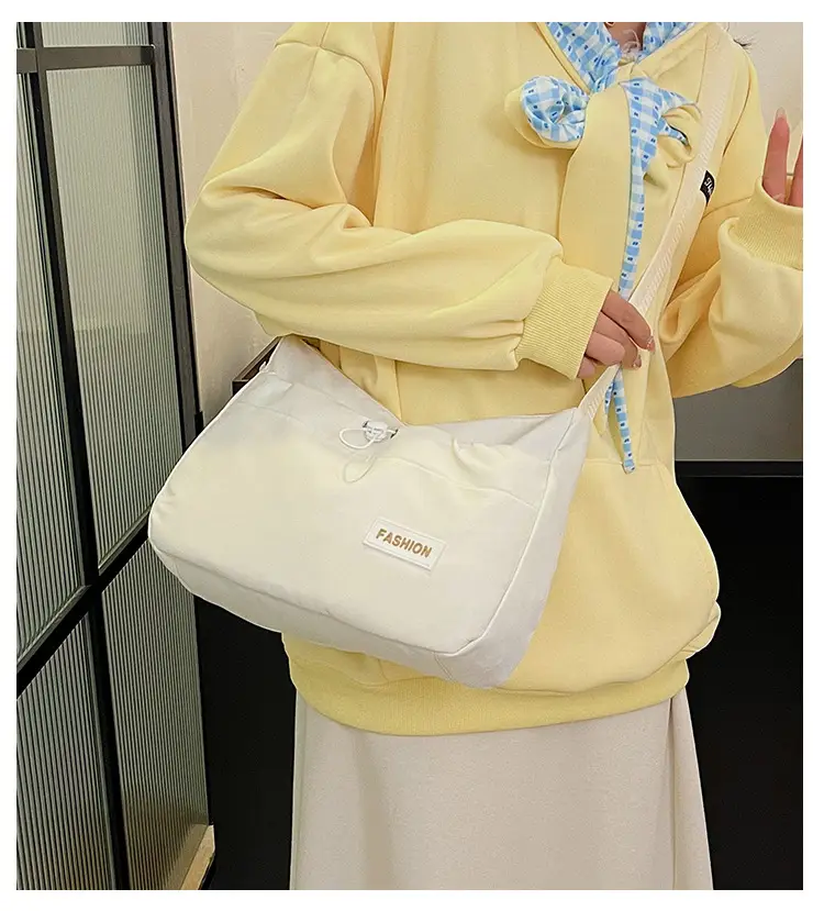 White Korean Travel Crossbody Bag for Men — feature 3