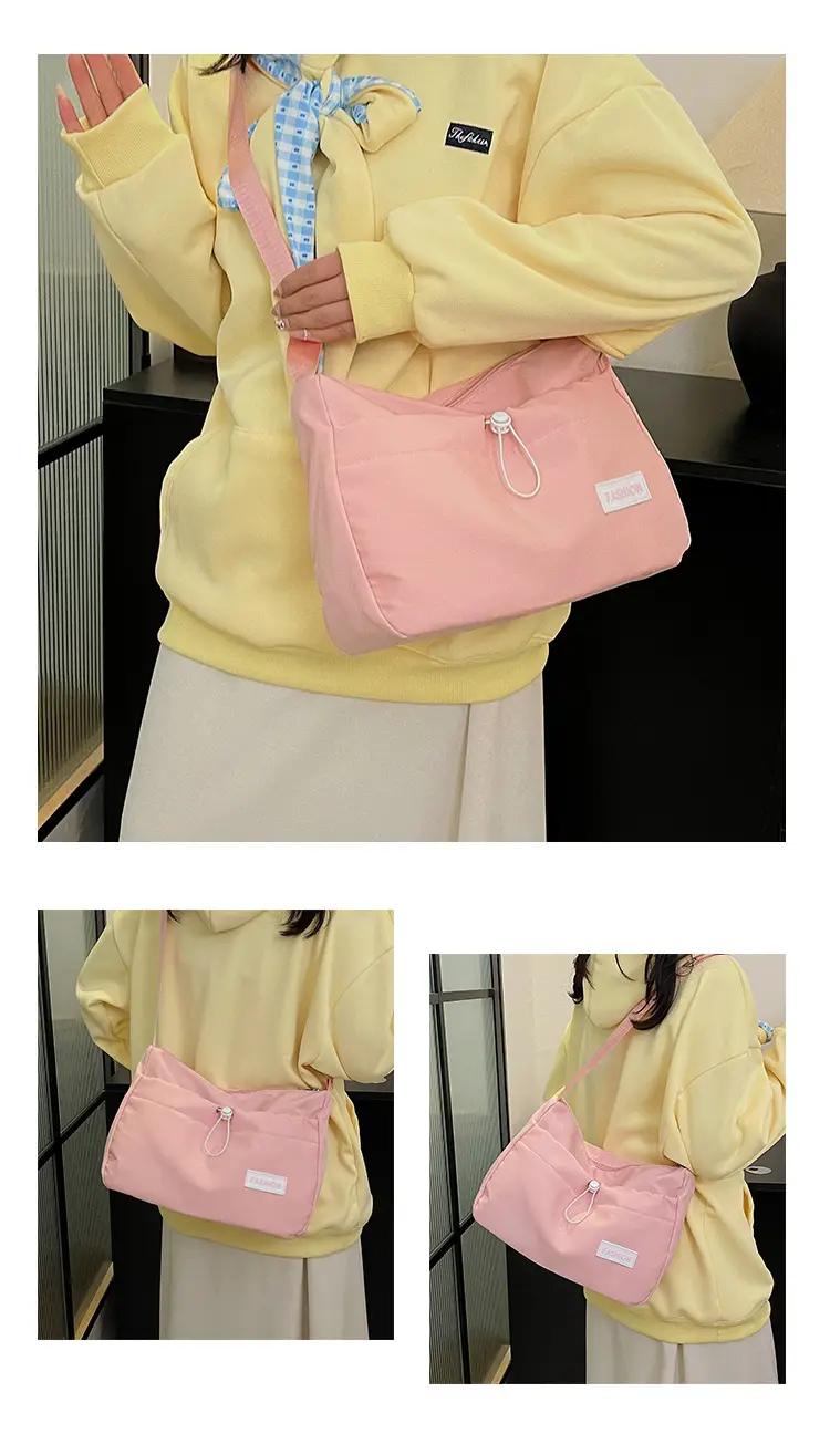 White Korean Travel Crossbody Bag for Men — feature 30