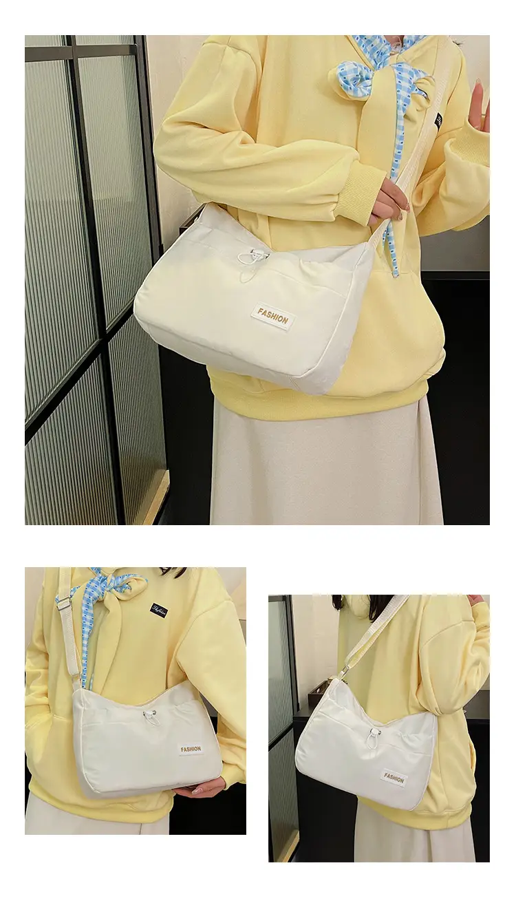White Korean Travel Crossbody Bag for Men — feature 32