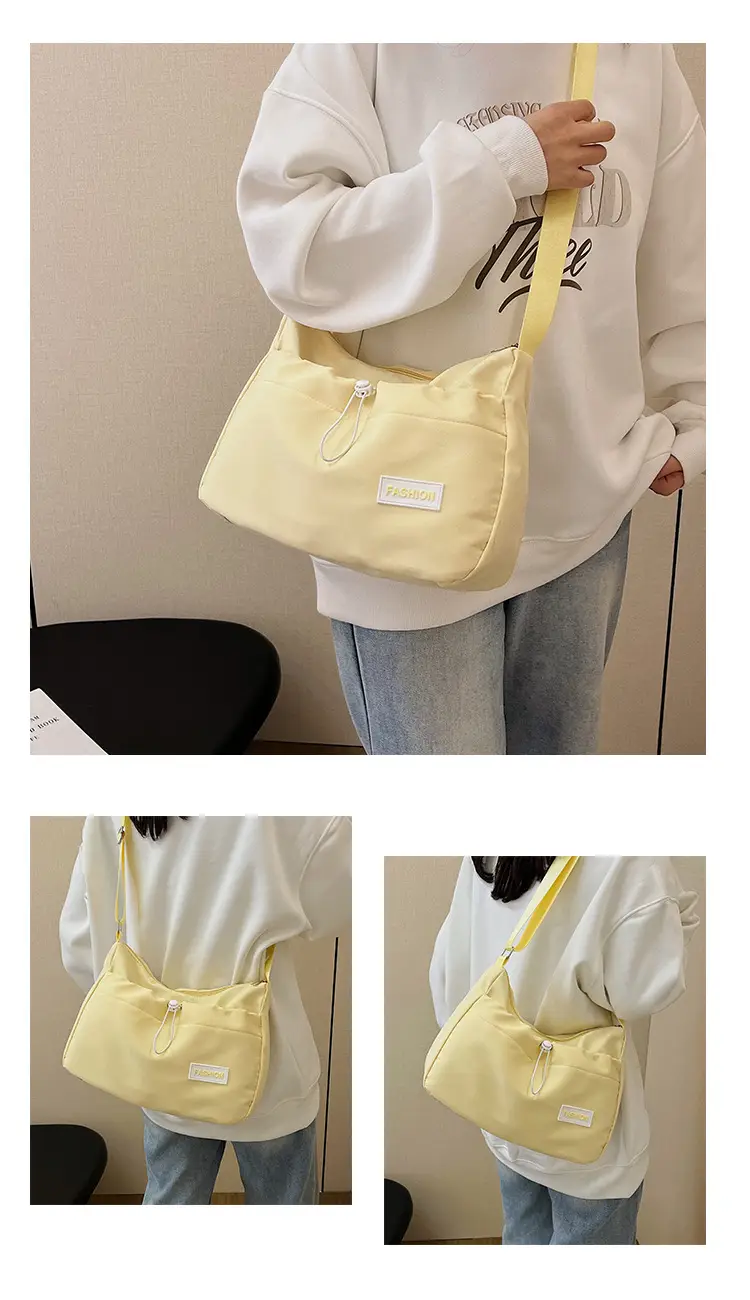 White Korean Travel Crossbody Bag for Men — feature 34