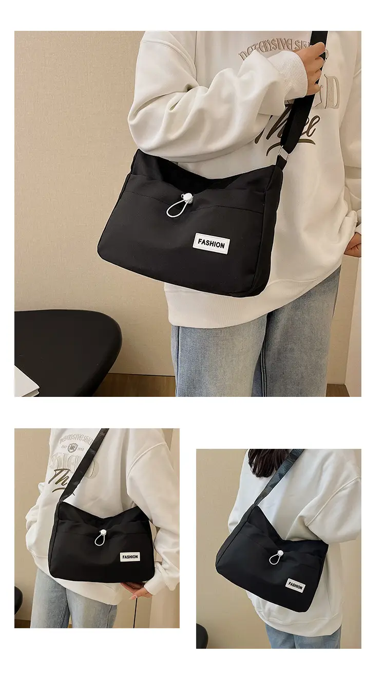 White Korean Travel Crossbody Bag for Men — feature 38