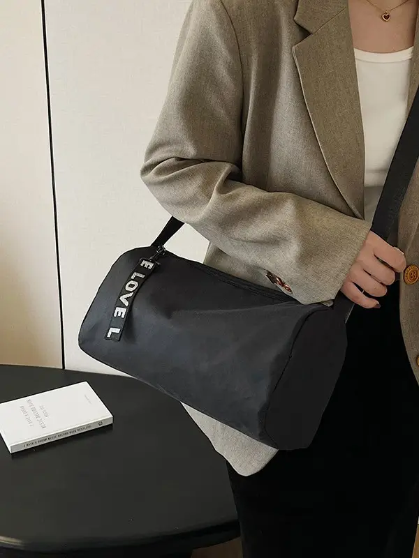 Love Black Crossbody Bag for Women Casual Travel - Image 3