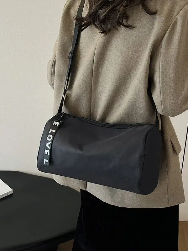 Love Black Crossbody Bag for Women Casual Travel - Image 5