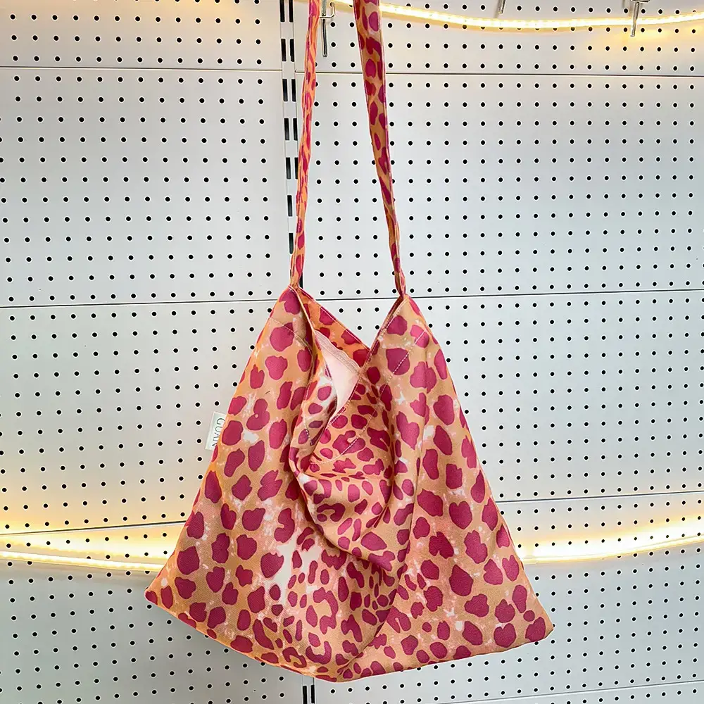 2025 Korean Style Floral Cloth Bags Large Capacity