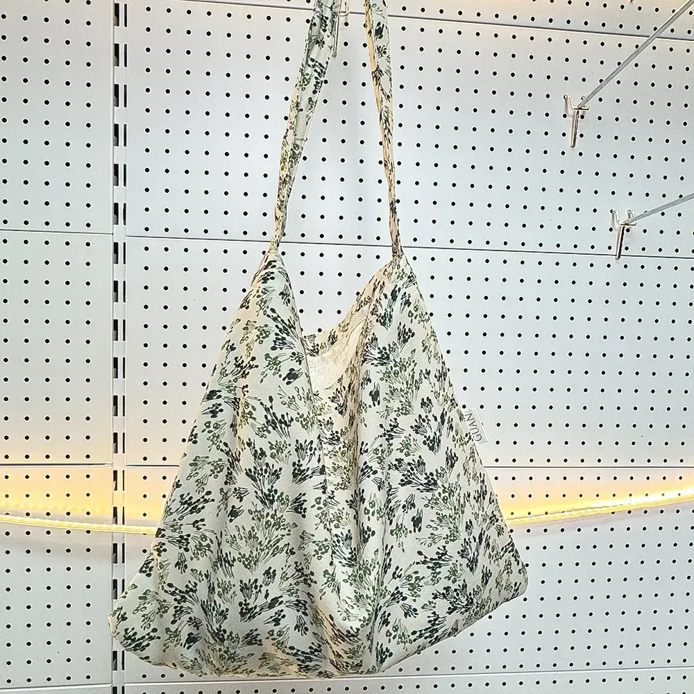 2025 Korean Style Floral Cloth Bags Large Capacity