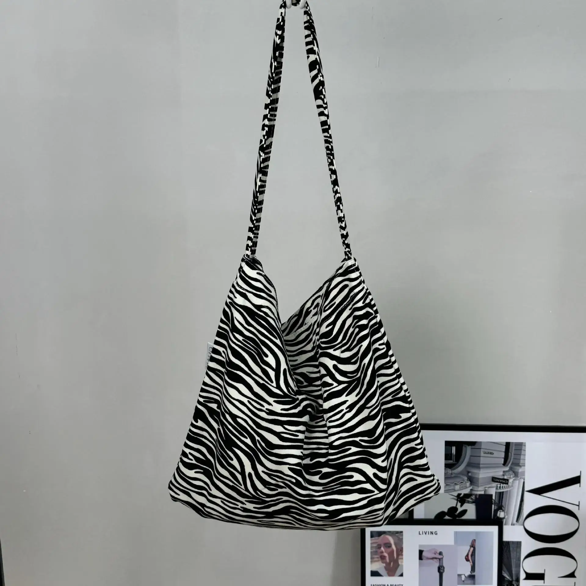 2025 Korean Style Floral Cloth Bags Large Capacity