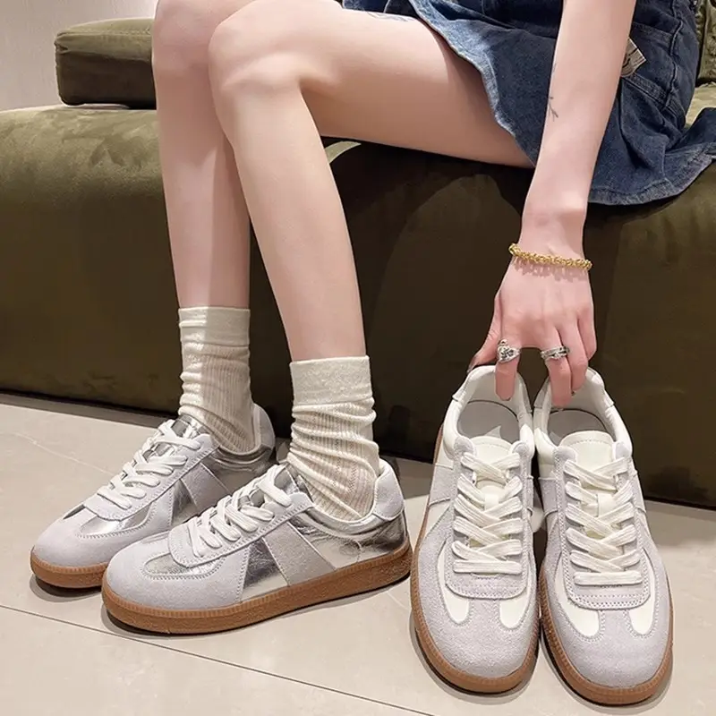 Thick-soled small white shoes women's 2025 new autumn thick-soled increased all-match casual sports board shoes lightweight breathable board shoes - Image 5