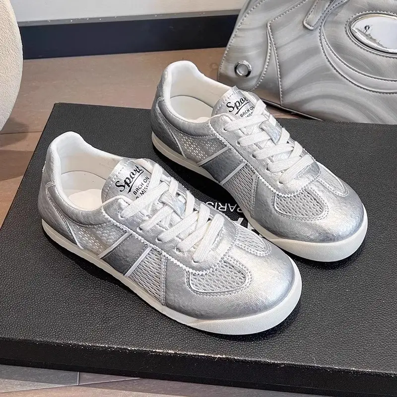 Desun Shoes Women's 2025 New Spring All-match Flat Casual Sports Forrest Gump Shoes Mesh Breathable Casual White Shoes — feature 3
